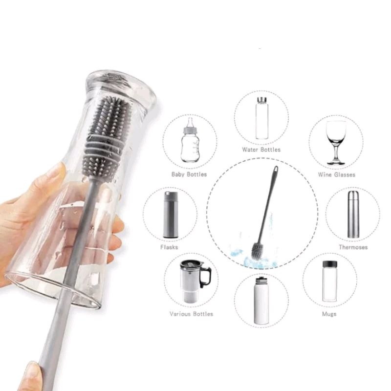 SIKAT PEMBERSIH BOTOL SILICON / SIKAT GAGANG PANJANG
