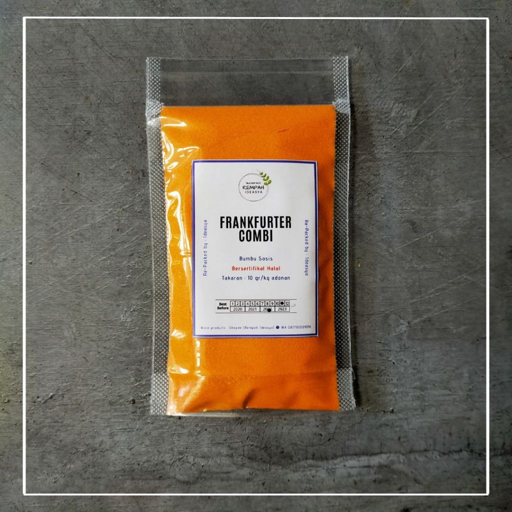 

SIAP KIRIM 50gr Bumbu Sosis Frankfurter Halal Ideasya