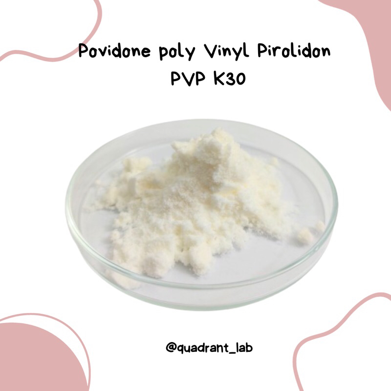 PVP K30 | Povidone Polyvinyl Pyrolidone kemasan 100gr - 250gr