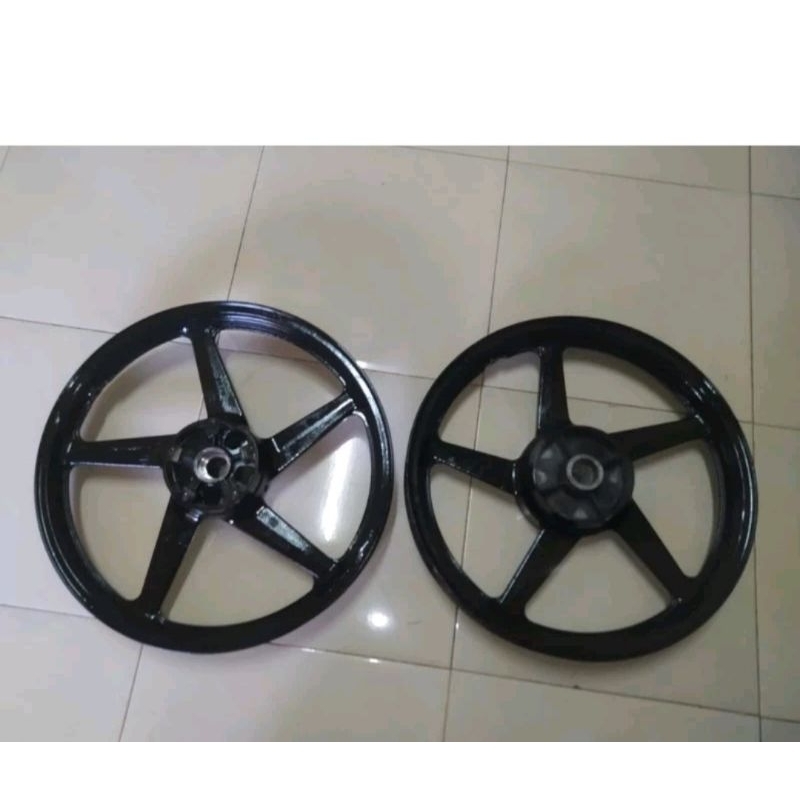 veleg/ Pelek Depan+Belakang Motor Yamaha Vixion old Copotan ORIGINAL