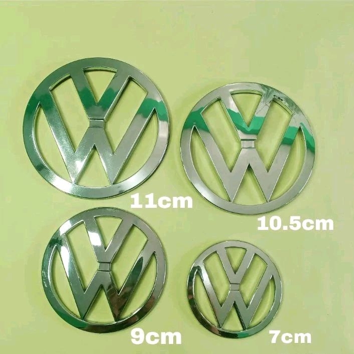 Emblem logo VW VOLKSWAGEN ukuran original bagasi 7cm 9cm 10.2cm 11cm 13cm 14.5cm golf scirocco polo 