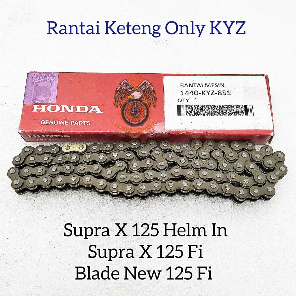 RANTAI KETENG ONLY HONDA KYZ KAMPRAT KETENG ORIGINAL SUPRA X 125 SUPRA HELM IN X 125 FI BLADE 125