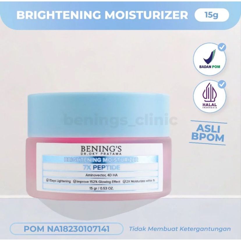 PENGIRIMAN JAKARTA - Bening's Moisturizer Brightening ( Moist Gel Pink) | Gel Pelembab