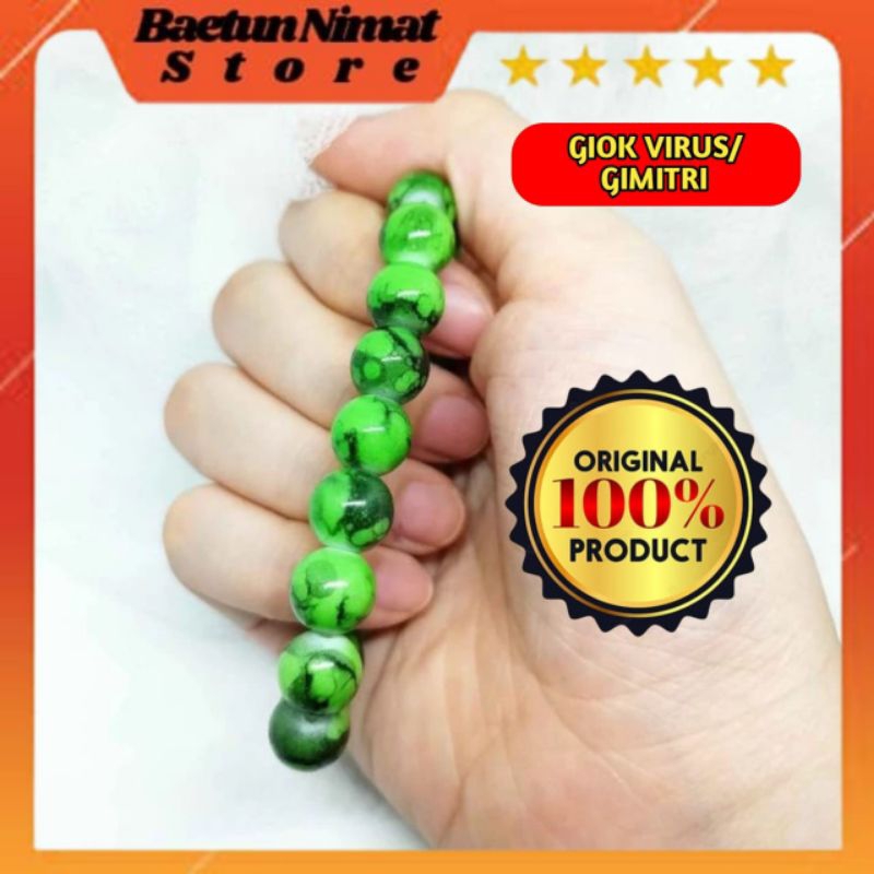 Gelang Batu Giok Hijau / Gelang giok gimitri hijau