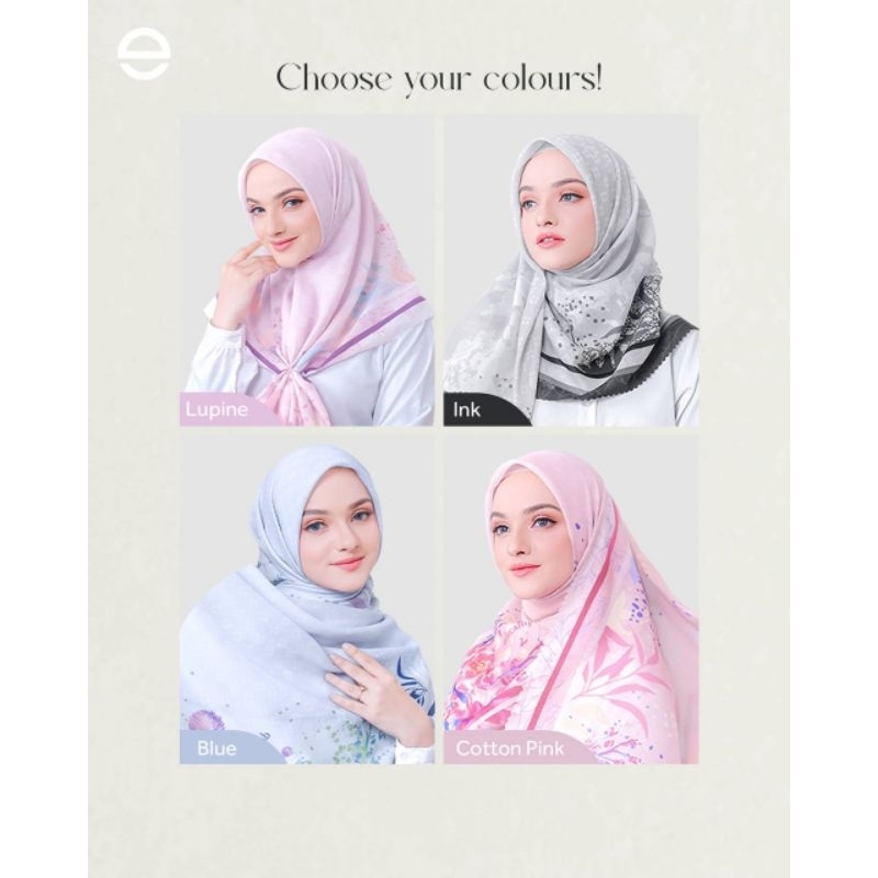 Ethica Hijab Voal Motif Camelia Hijab Segiempat