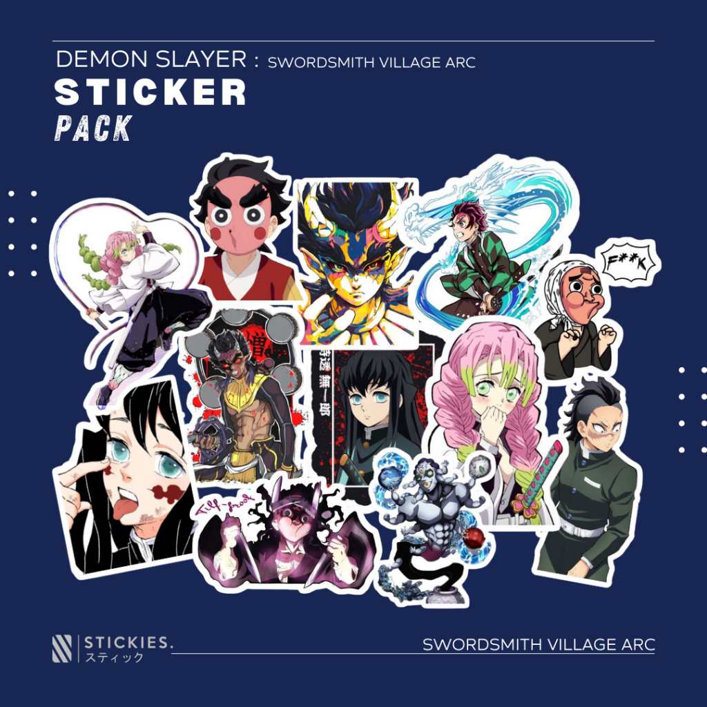 

Stiker/Sticker Pack "Demon Slayer: Swordsmith Village Arc" | high quality | vinyl | murah