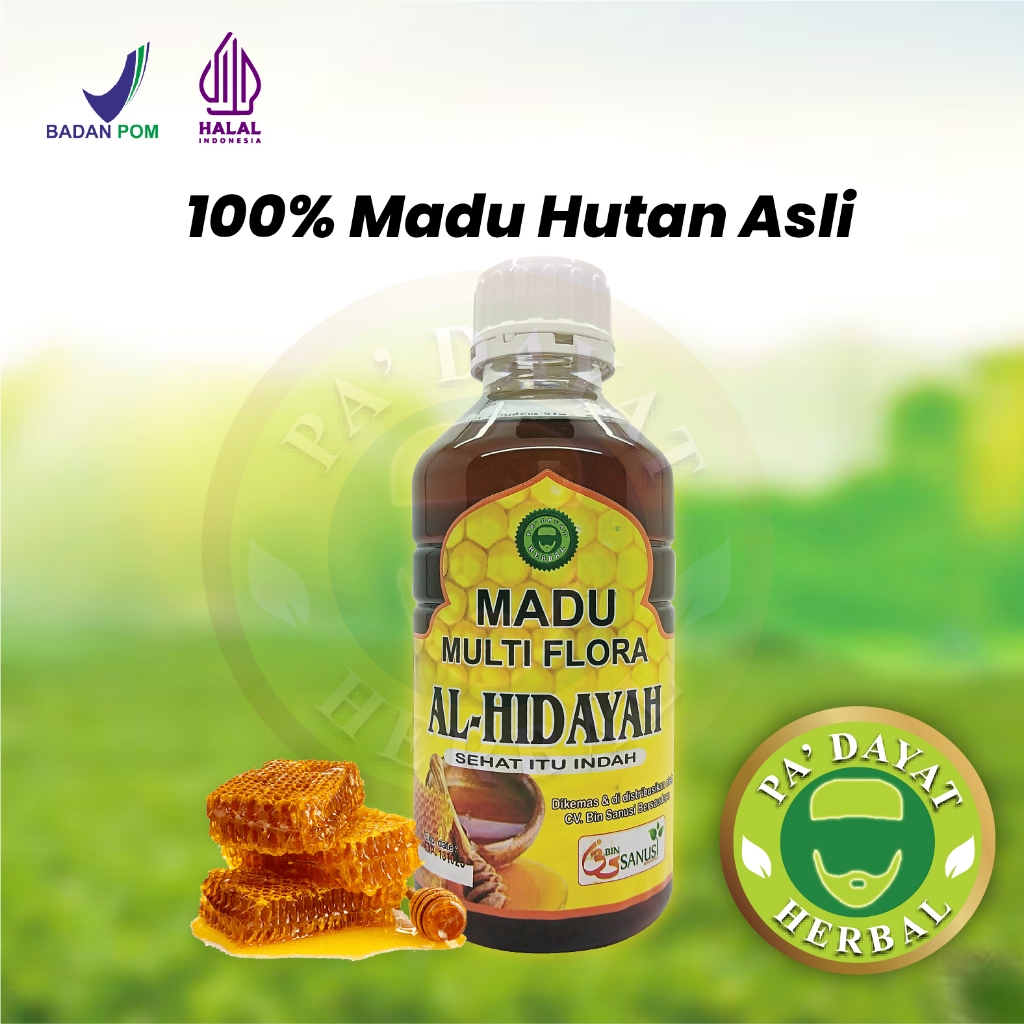 

Ay00! Madu Multiflora/Madu Hutan /Madu Al Hidayah / Madu Kesehatan / isi 1500ml/PA'DAYAT HERBAL