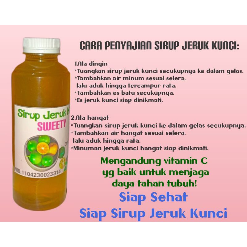 

Sirup Jeruk Kunci Sweety#Sirup Jeruk Kasturi#