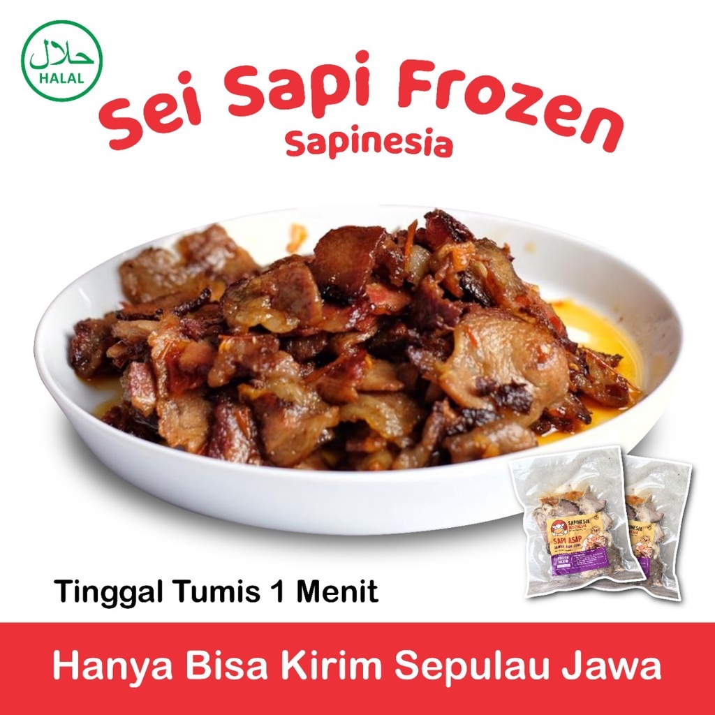 

✅ SEI SAPI SAPINESIA DAGING ASAP WAGYU FROZEN TEREMPUK DIPADU SAMBAL TERNAMPOL VARIAN MATAH KOREK PEDAS MANIS TERASI JERUK DAN BABY CUMI HALAL 100% TERENAK MAKANAN SIAP SAJI PRAKTIS ANTI RIBET DAGING SLICE STEAK SAPI MURAH VIRAL