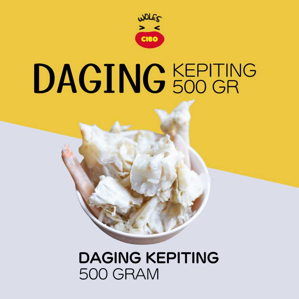 Daging Kepiting 500 Gram / crab meat / clawmeat crab / daging kepiting frozen / daging kepiting sega
