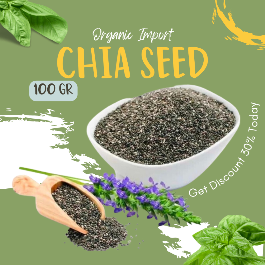 

Chia seed organik biji chia seed black 100 gram