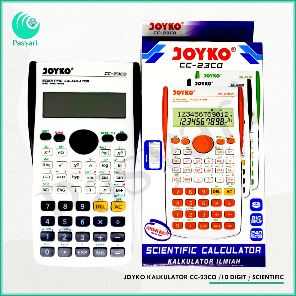 

JOYKO KALKULATOR CC-23CO /10 DIGIT / SCIENTIFIC