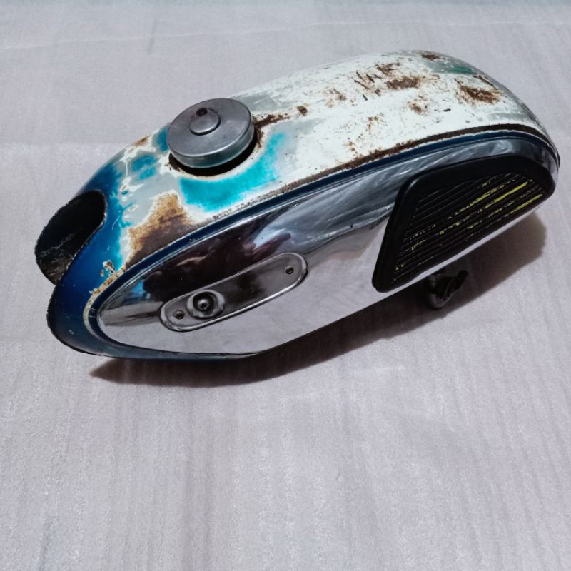 tangki Tanki tengki Yamaha l2G L2 G tahun 71 tua Lis 2 biru Oryginal