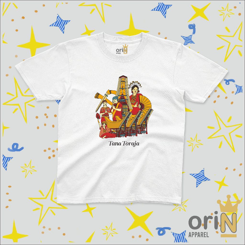 Kaos Distro Baju Pakaian Anak Laki Laki dan Perempuan TANA TORAJA
