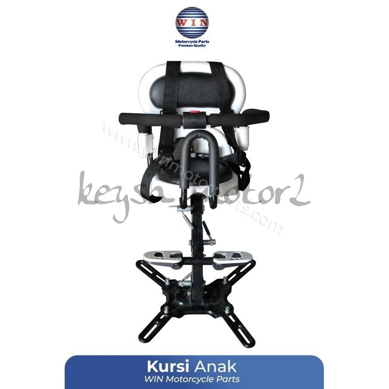 Kursi Boncengan anak portable untuk motor matic merek win/jok duduk bayi/baby chairdengan seat belt 