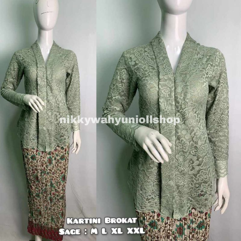 (COD) KEBAYA FLOY BRUKAT - KEBAYA MODERN – SETELAN KEBAYA WISUDA – KEBAYA ENCIM MODERN – ATASAN KEBA