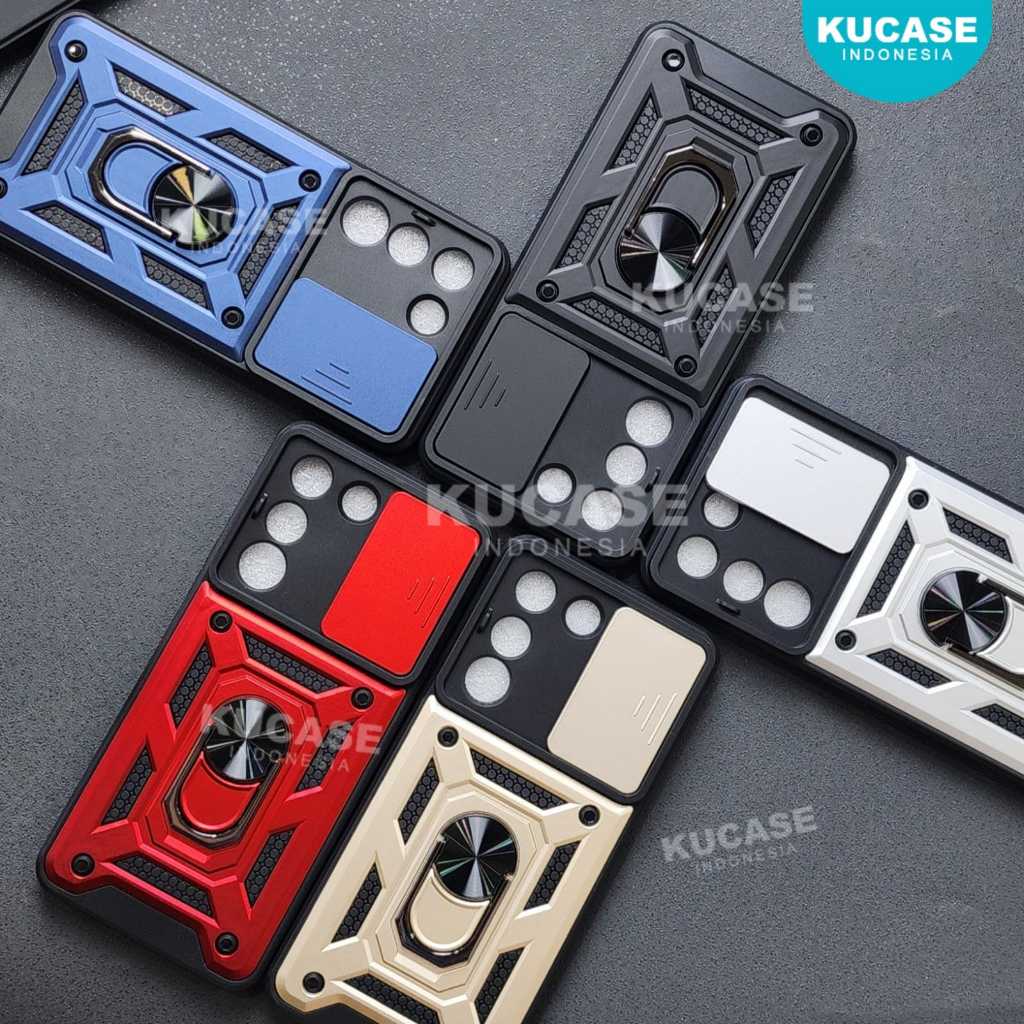 Terbaru Vivo V29E 5G Case Armor Slide Protect Kamera Case Robot Slide Kamera + Ringstand Case Vivo