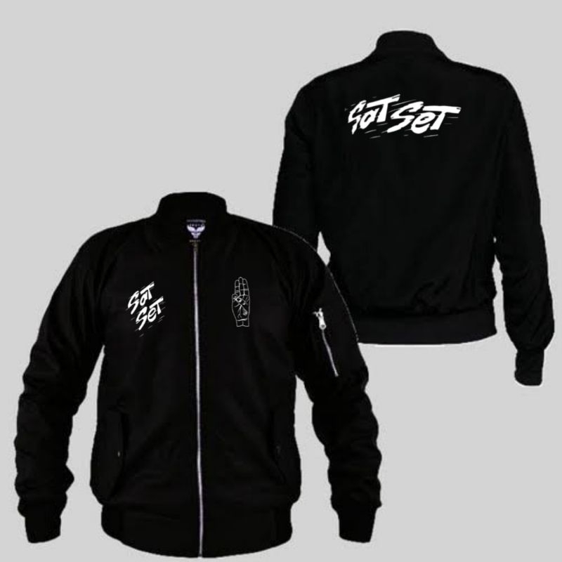 JAKET SAT SET GANJAR Model Bomber
