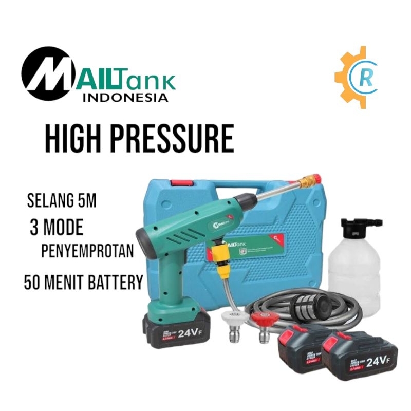 Mesin Steam Cuci Motor Mobil Portable Battery Mailtank  [original]