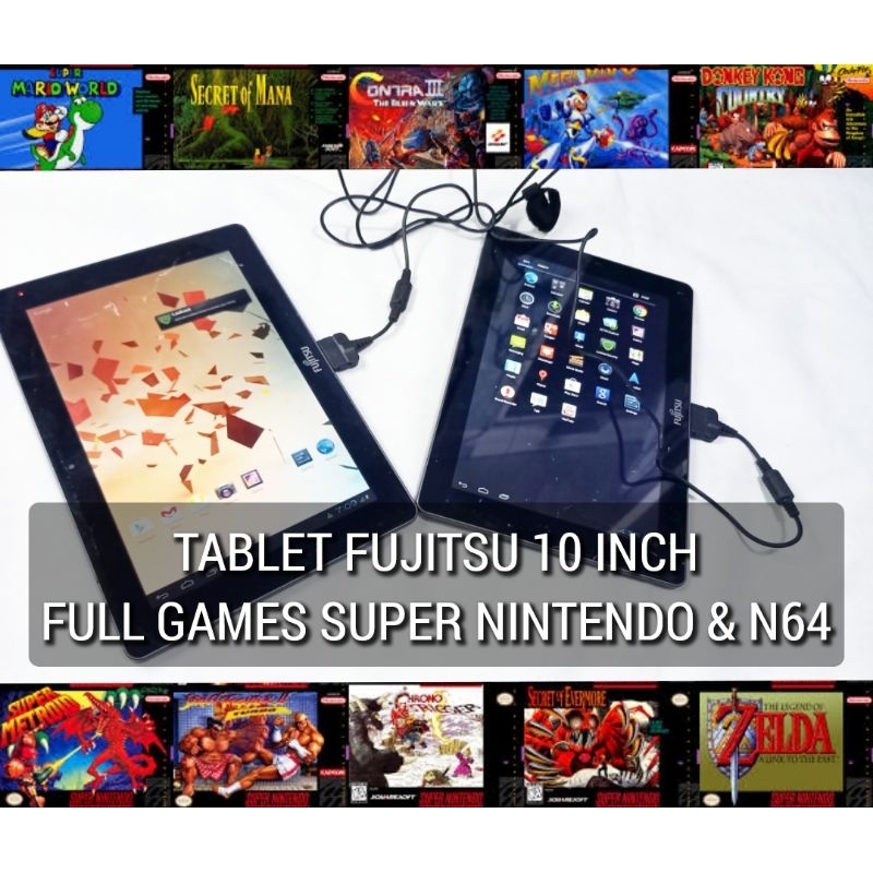 Tablet Android Murah 10 inch Fujitsu Full games anak
