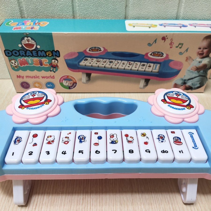 Mainan Anak Keyboard Piano Doraaemon Music Piano Anak Mainan Edukasi