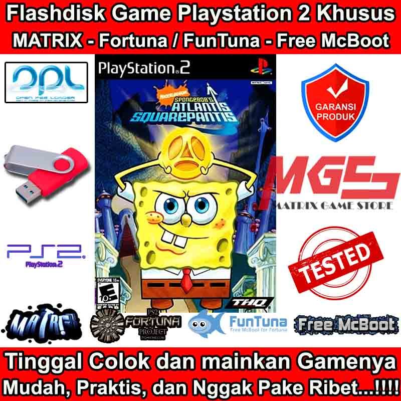 Flashdisk Game PS2 PS 2 SpongeBob's Atlantis SquarePantis