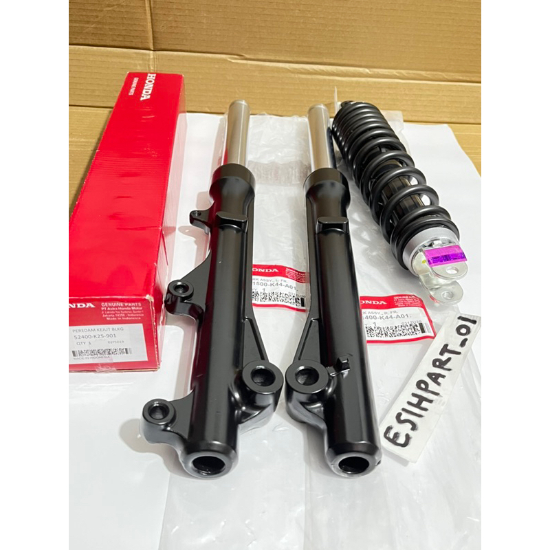AS shock + tabung depan K44 KZL Honda Beat Fi Beat Pop Esp Street