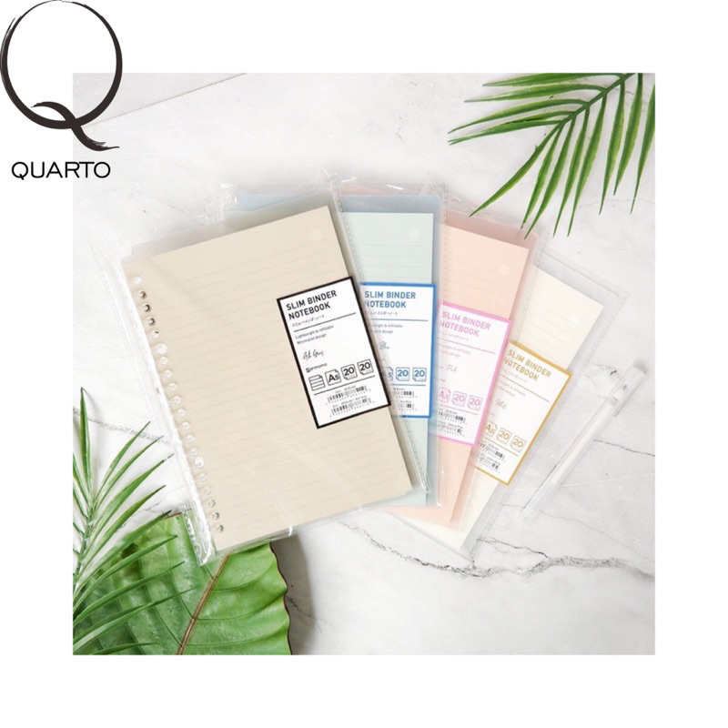 

Slim Binder Notebook dengan Ring Tipis Fleksibel Bisa Isi Ulang | Bahan Plastik | Warna-warni | Lentur | Cute | Kawaii | Lucu | Buku Catatan | Binder | Murah