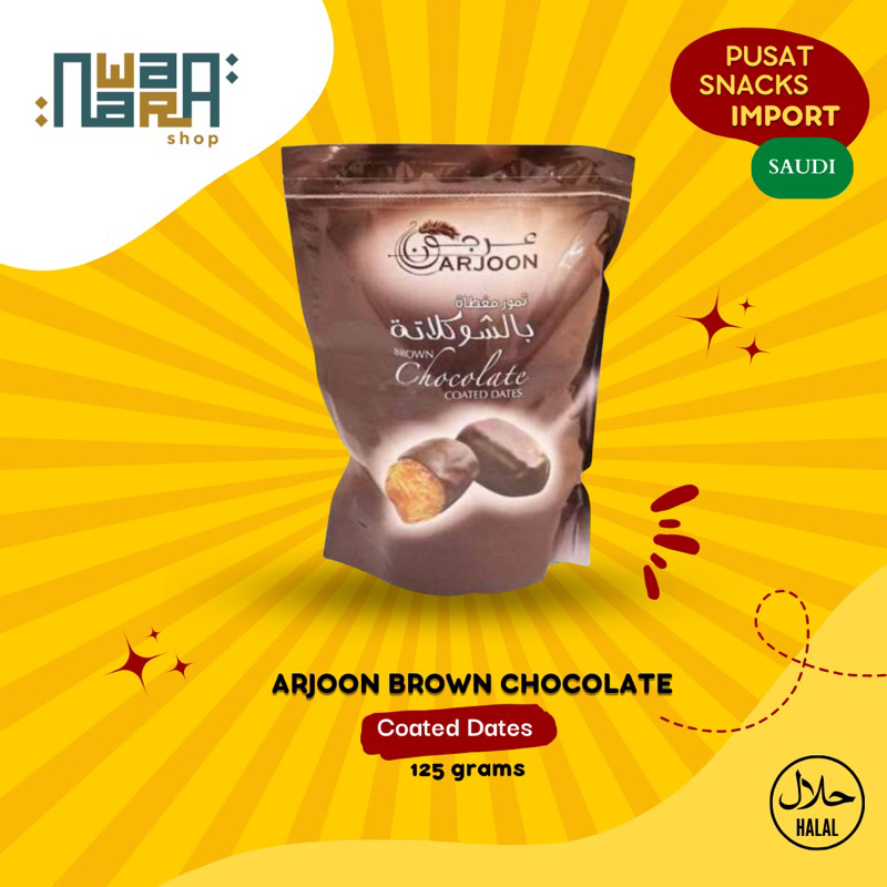 

ARJOON BROWN CHOCOLATE COATED DATES 125gr | COKLAT KURMA ARJOON DENGAN COKLAT