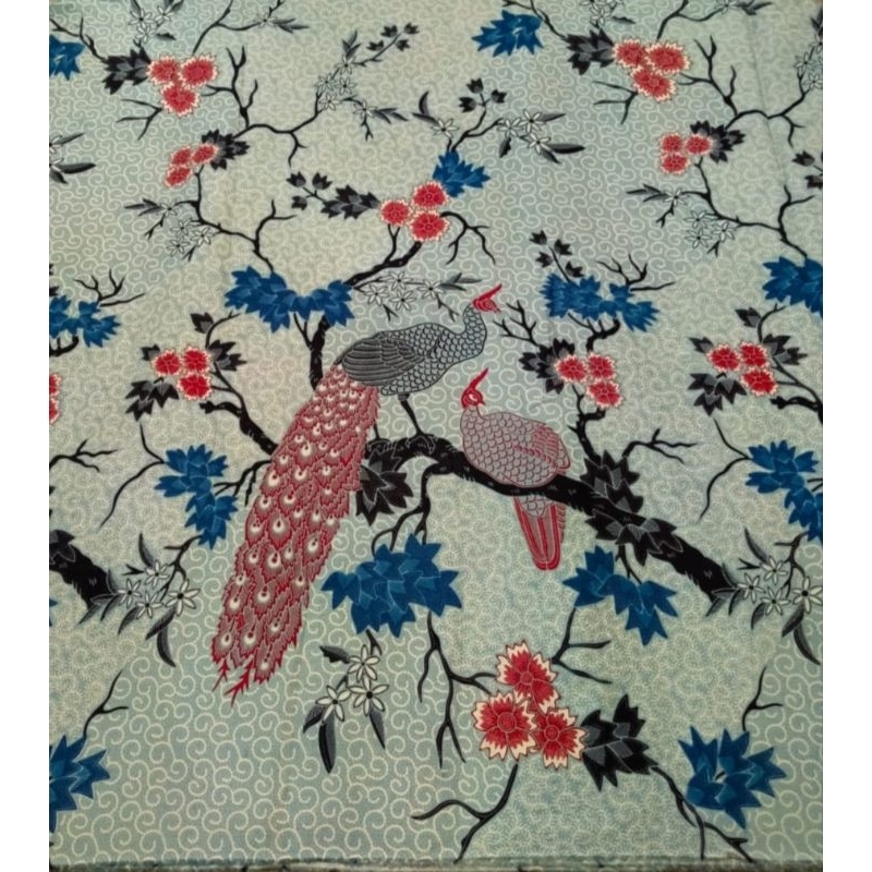 Kain batik solo alusan merak kembangan nangkring ukel
