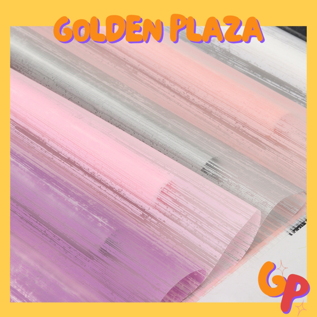 

Kertas Bunga Buket Garis Garis OPP Transparan Flower Wrapping Paper Cellophane Florist KB6083