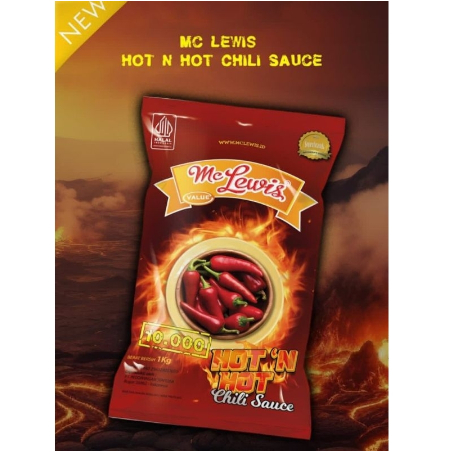 

Mc Lewis Hot n Hot 1Kg (Chili Sauce)/ Saus Sambal / Saos Sambal Pedas/ Saos Sambal MC Lewis