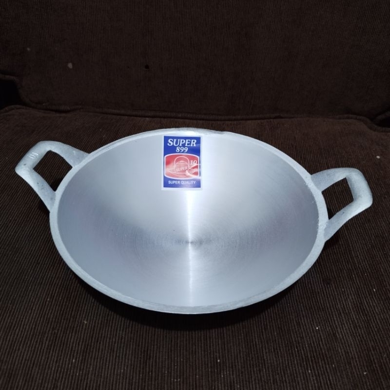Wajan kuali cekung no.10(kecil)/wajan kuali penggorengan aluminium tebal