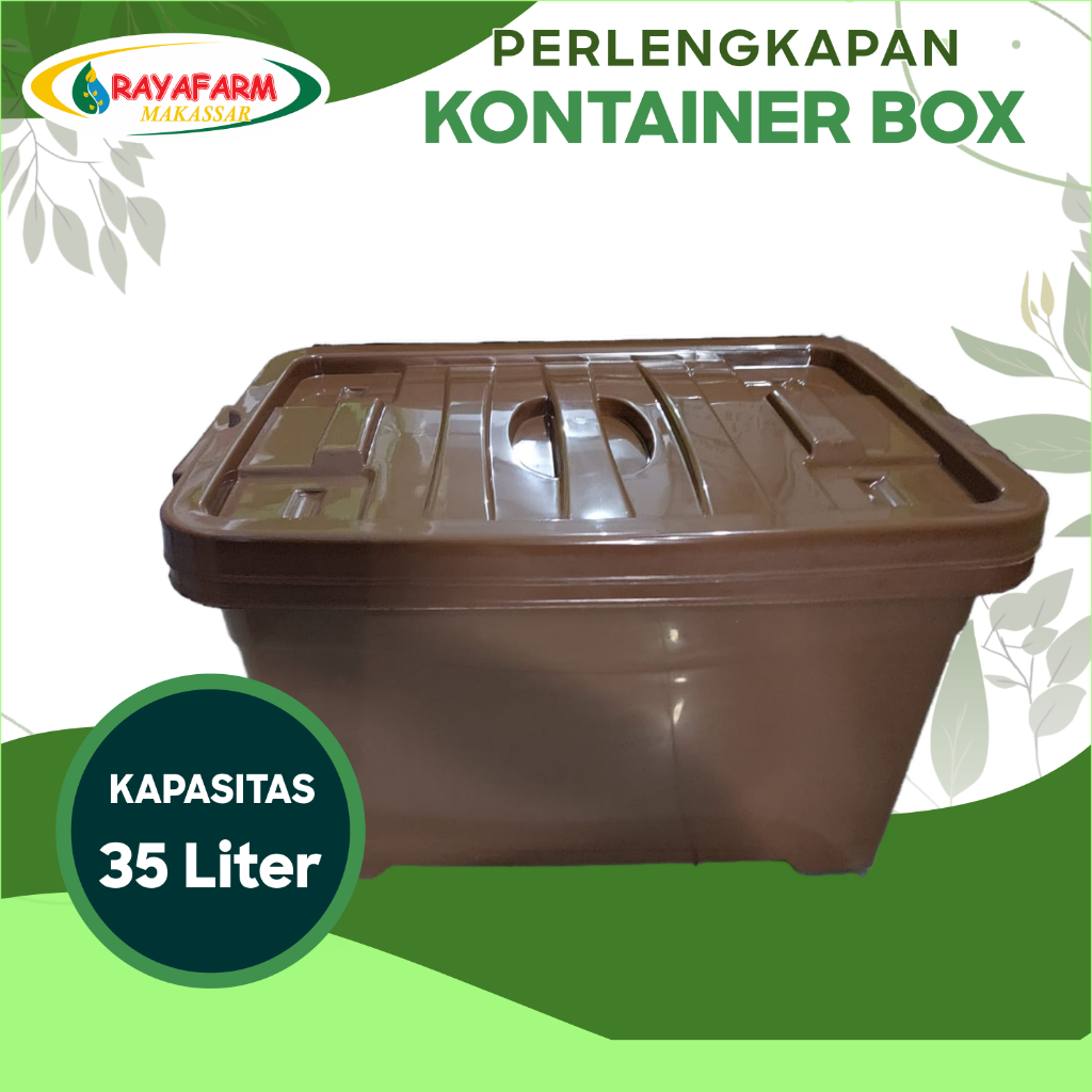 Kontainer Box / Bak Nutrisi 35 Liter Warna Coklat
