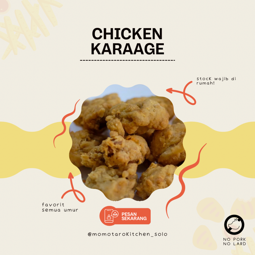 

Chicken Karaage / Non MSG Non Pengawet / Homemade / Momotaro Kitchen