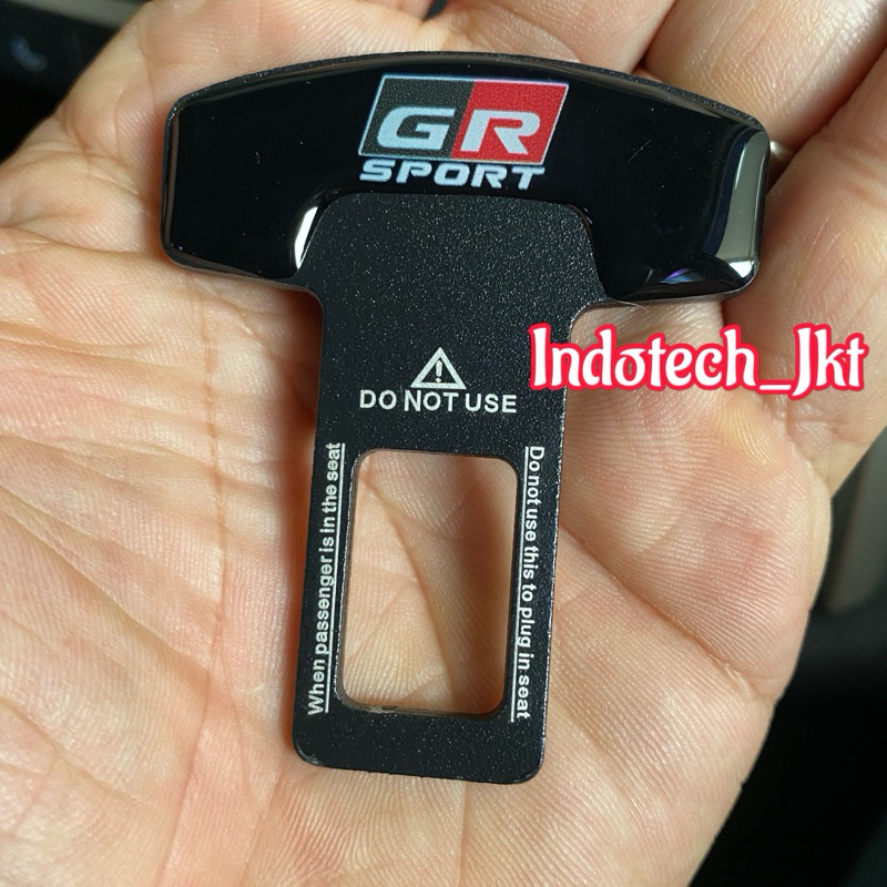 Colokan Seatbelt Mobil Buzzer Stopper Mobil Logo GR Sport
