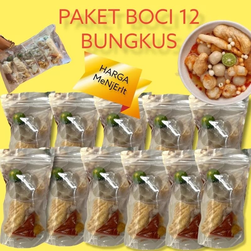 

BASO ACI PAKET 12 BUNGKUS/BASO ACI PAKET MURAH/BASO ACI