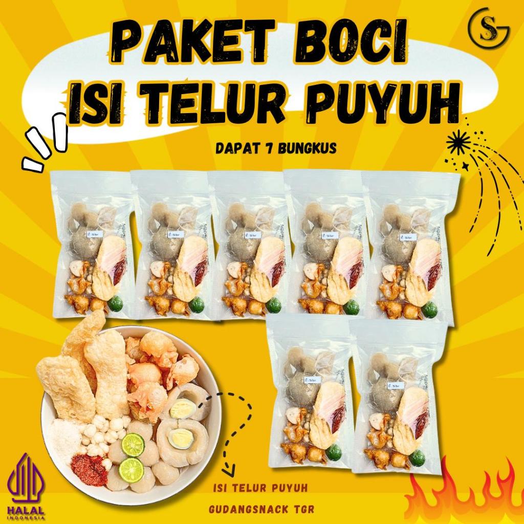 

Baso Aci Telur Puyuh 7 Bungkus GudangSnack Tgr Hotpot Instan