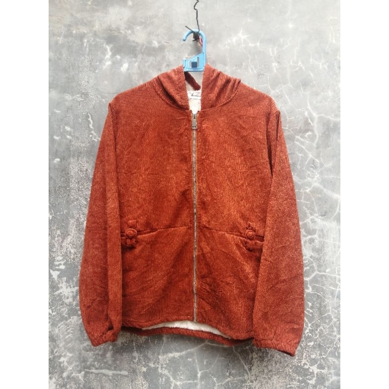 Jaket Corduroy Sherpa