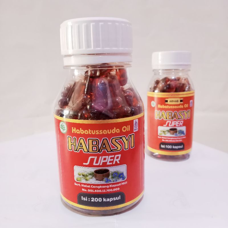 Habatussauda Kapsul Minyak isi 200 kapsul - Habasyi Super 200 Kapsul / jintan hitam