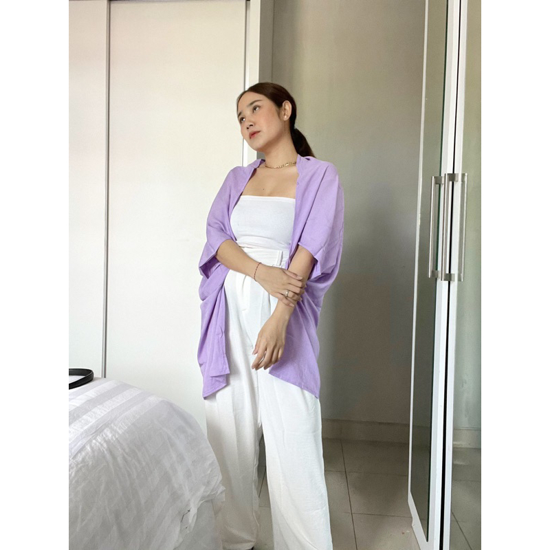 [READYSTOCK] Outer / Cardigan Scarf Rayon Polos