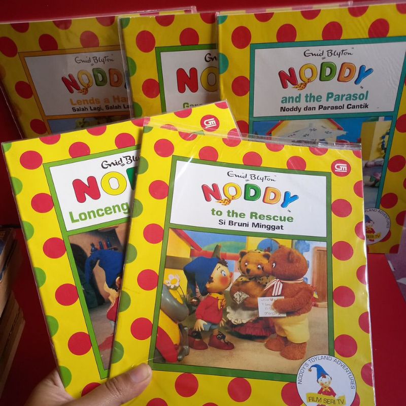 Buku Cerita LANGKA - NODDY oleh ENID BLYTON. NOODY BERSEKOLAH, MENDAPAT KESULITAN, ANJING LINCAH