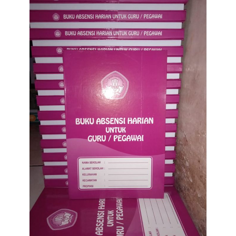 Buku Absen Harian untuk Guru / Pegawai
