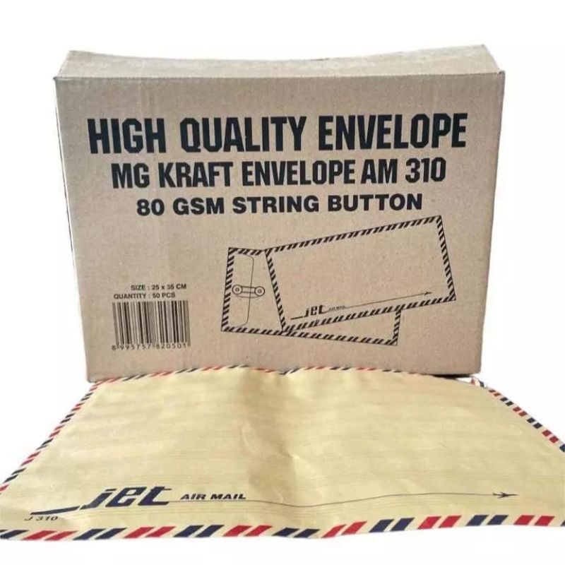 

(Parteeroom) Amplop coklat folio perpack (isi 50pcs)