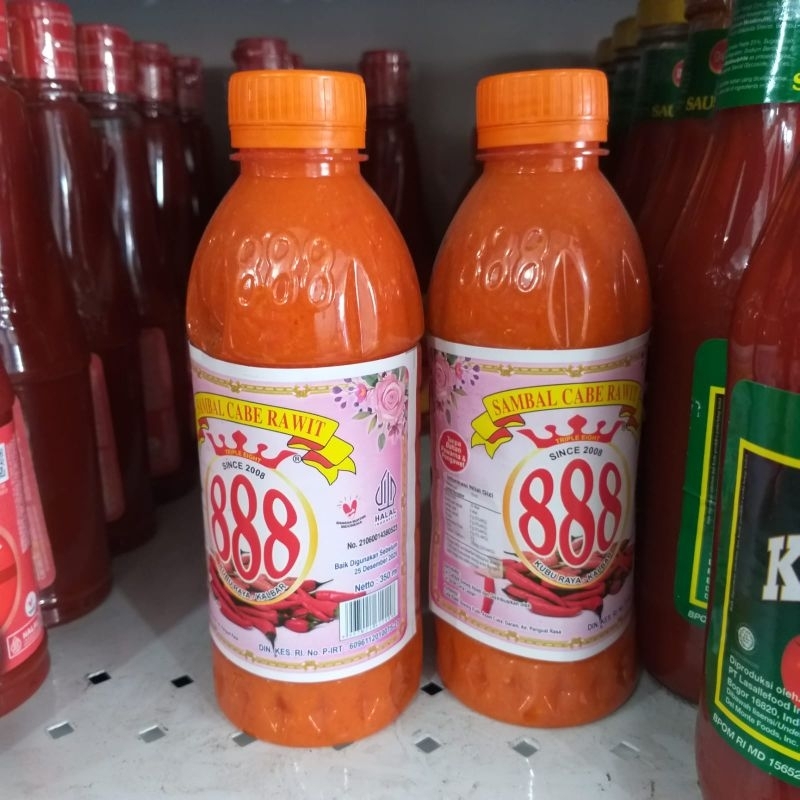 

Sambal Cabe Rawit Kalimantan 888 350 ml
