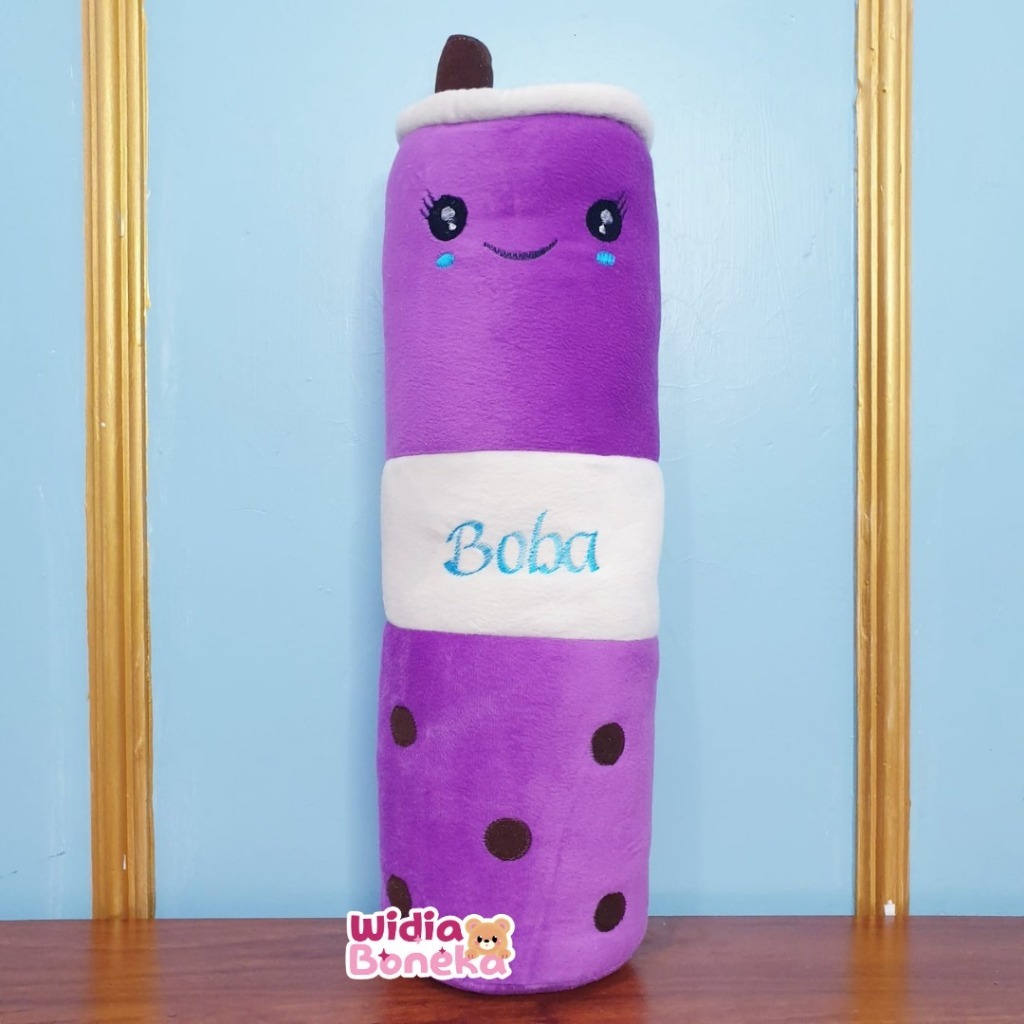 Guling Boneka Boba Milk Tea 55cm
