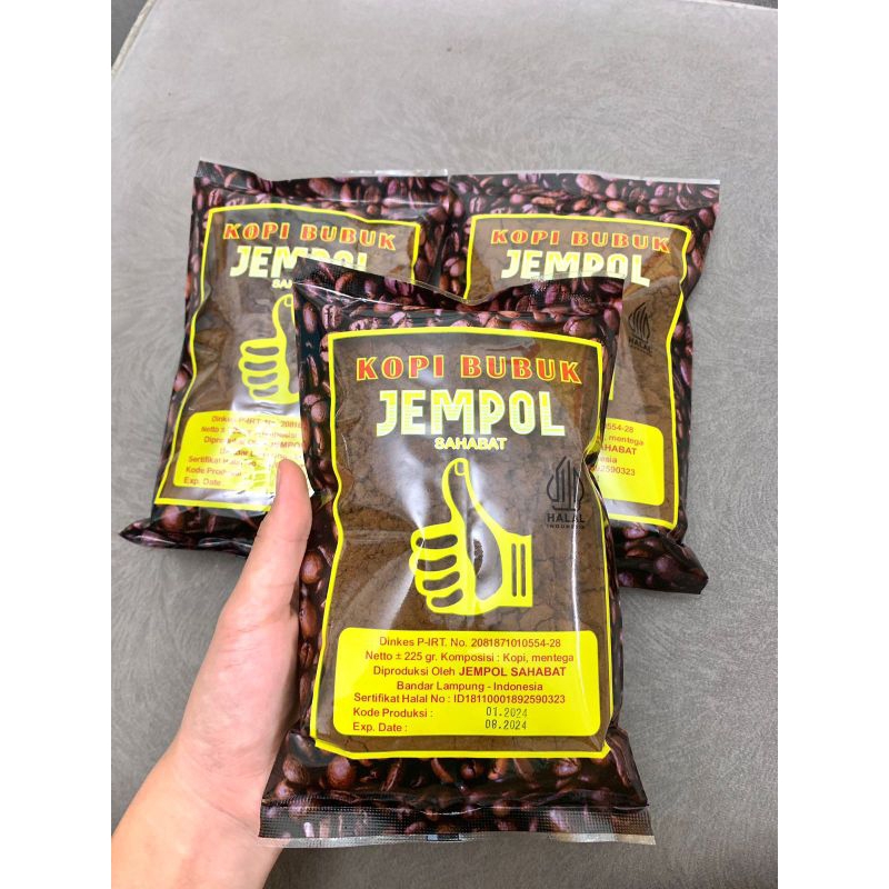 

Kopi bubuk Jempol “SAHABAT” kopi hitam lampung 225gr TERMURAH!