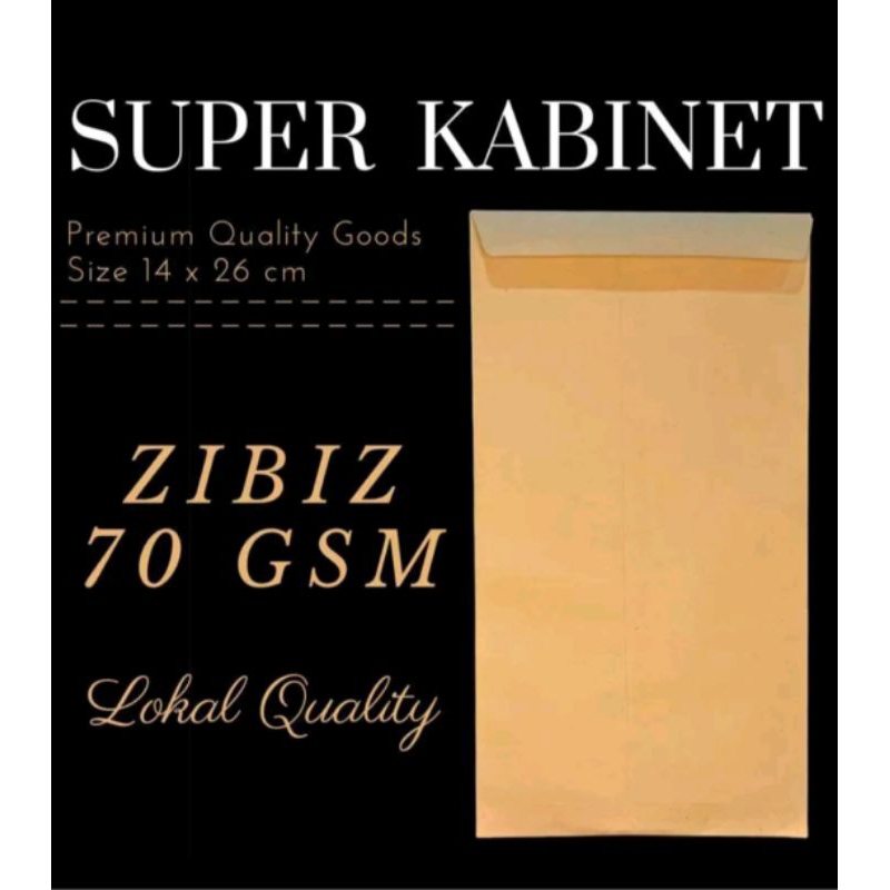 

amplop coklat super kabinet uk 14x26cm