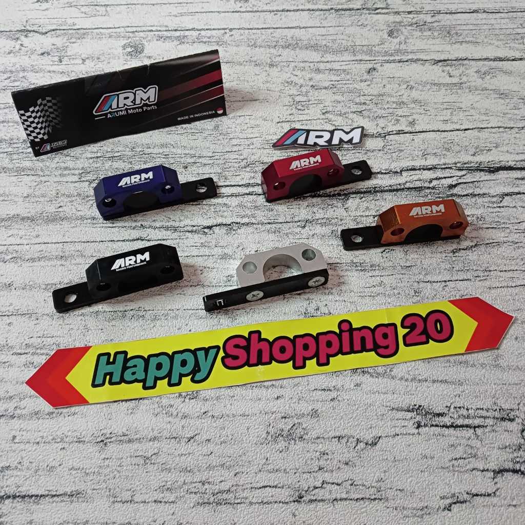 BRAKET SELANG REM ASLI CNC MEREK ARM UNIVERSAL PCX BEAT NMAX AEROX / BRAKET SELANG REM CNC ARM