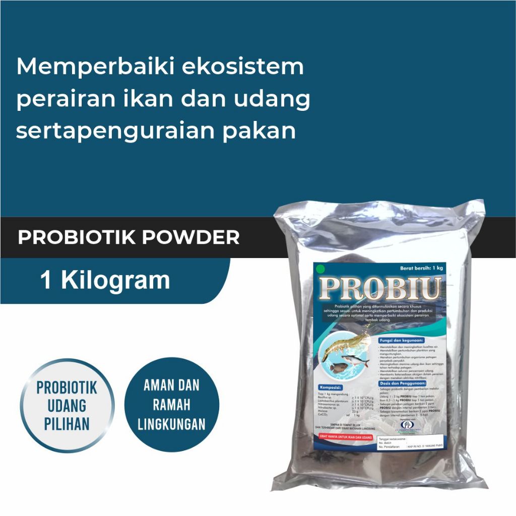 Probiotic / Probiotik ikan dan udang memperbaiki ekosistem perairan dan pengurai pakan - Bakteri ika